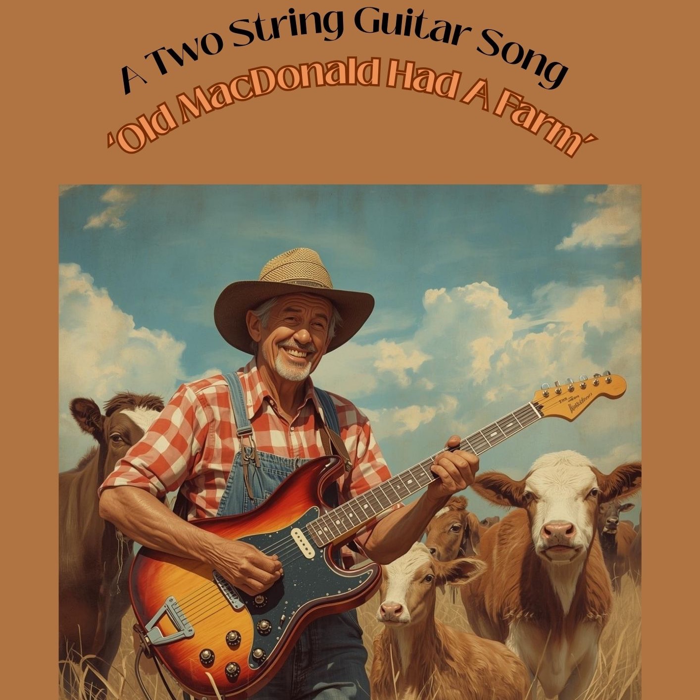 Abdeckung für "Old MacDonald Had A Farm (A Two String Guitar Song) (arr. Danny Crocome)" von Traditional