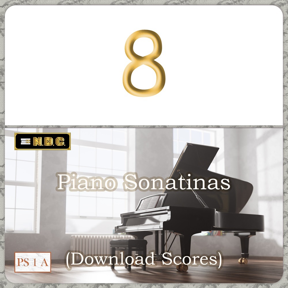 Couverture pour "8 Piano Sonatinas - 1st Grade (Advanced) (arr. Nikola D. Cirovic)" par Thomas Attwood