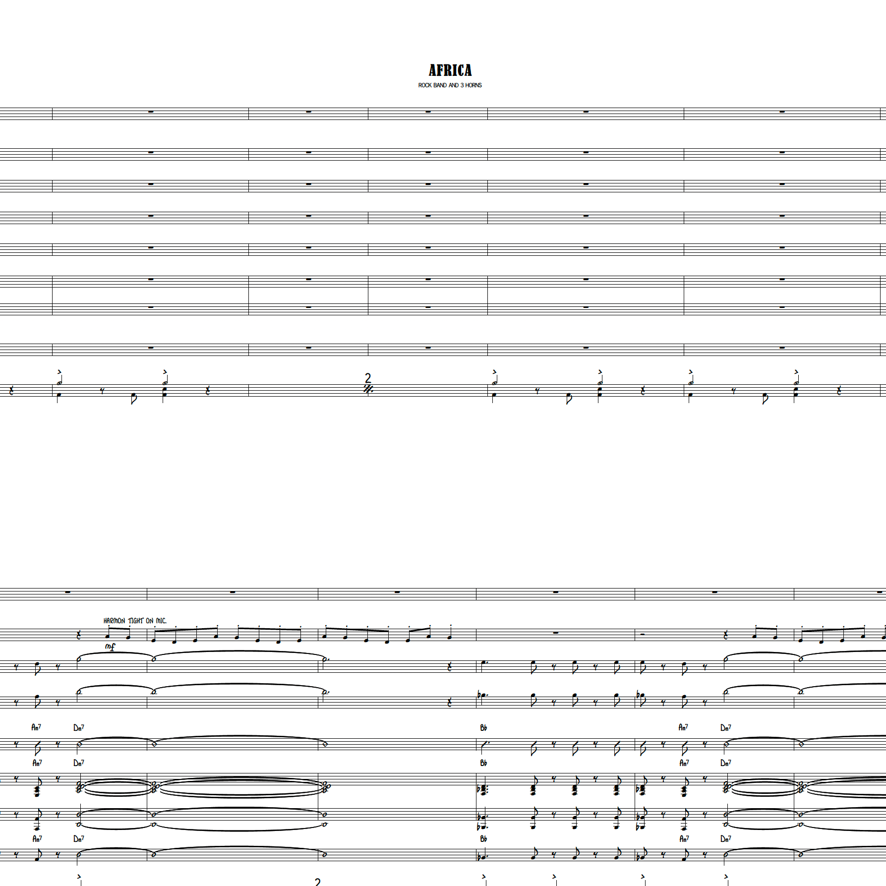 Cover Art for "Africa (arr. Cam Earl)" by Toto