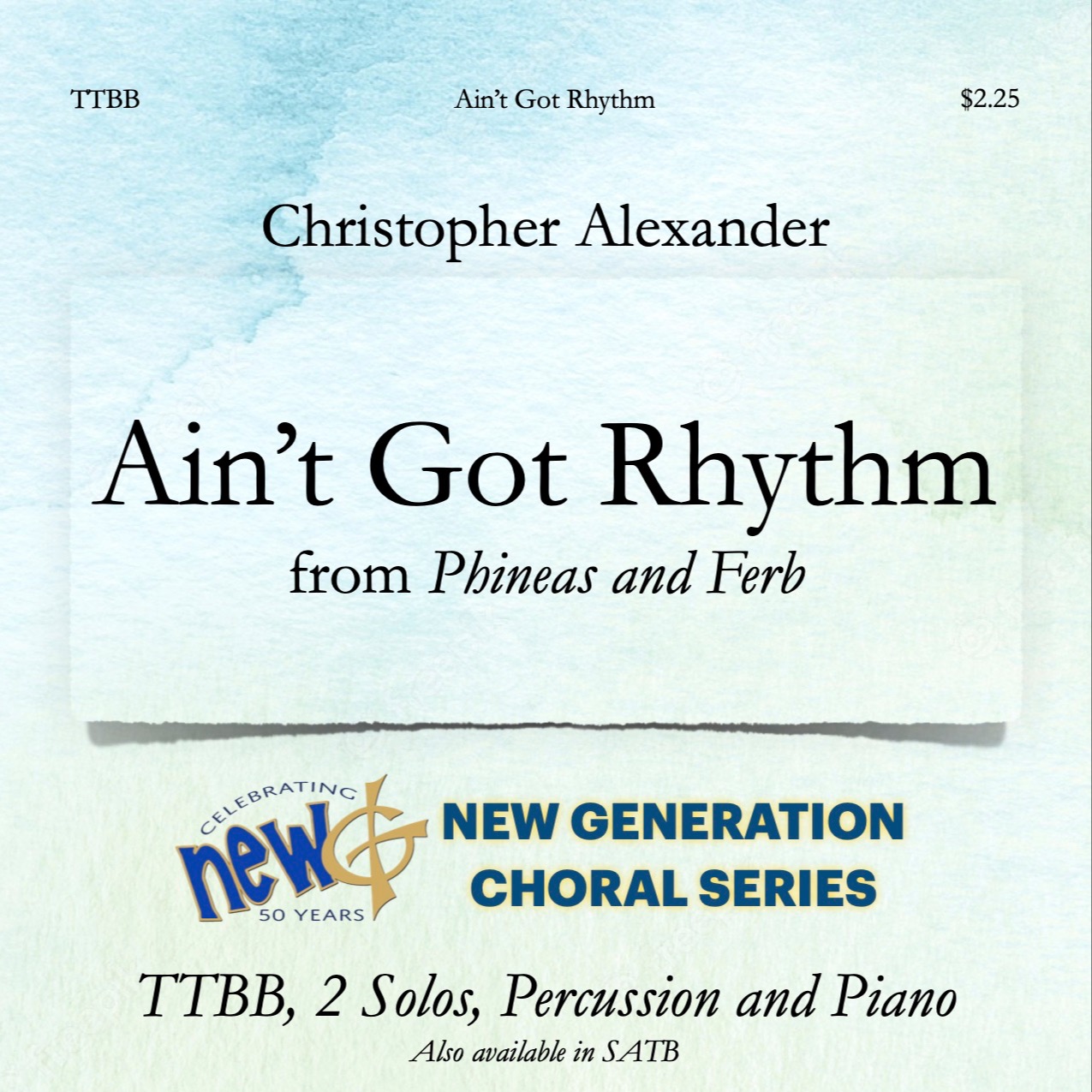 Abdeckung für "Ain't Got Rhythm (arr. Christopher Alexander)" von Danny Jacob