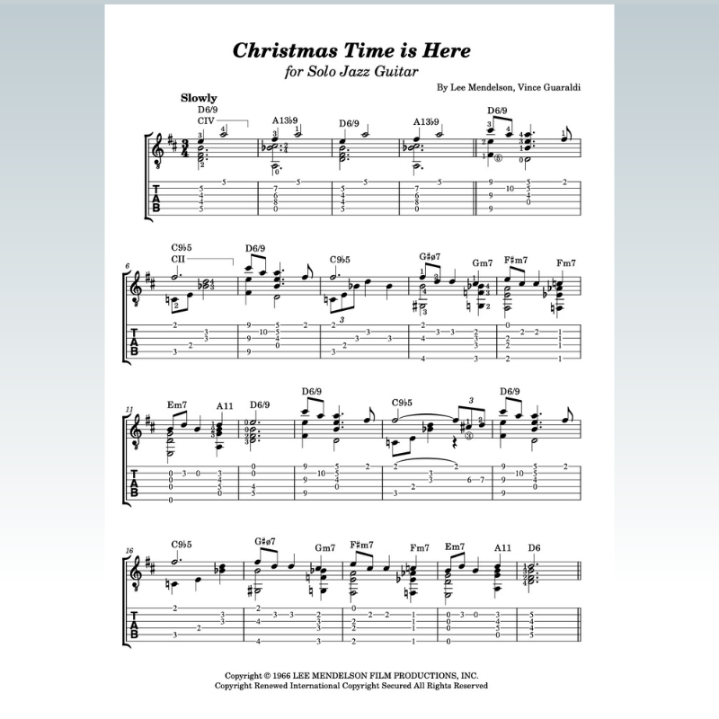 Couverture pour "Christmas Time Is Here (arr. Kenneth Pasciak)" par Vince Guaraldi