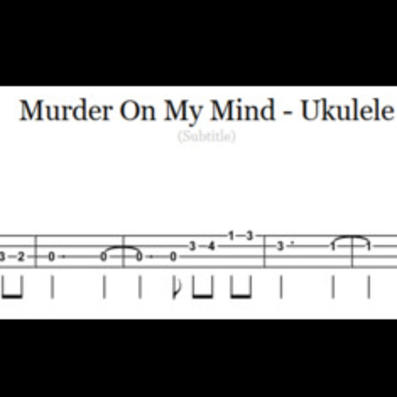 Abdeckung für "Murder On My Mind - Ukulele" von BSR