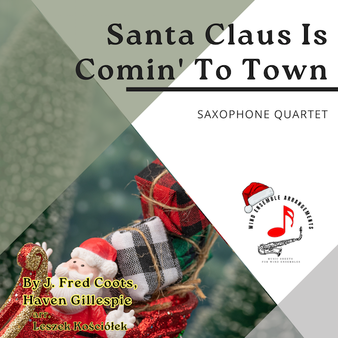 Cover Art for "Santa Claus Is Comin' To Town (arr. Leszek Kościółek)" by Michael Buble