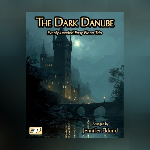 Couverture pour "The Dark Danube (Easy Piano Trio) (arr. Jennifer Eklund)" par Johann Strauss II