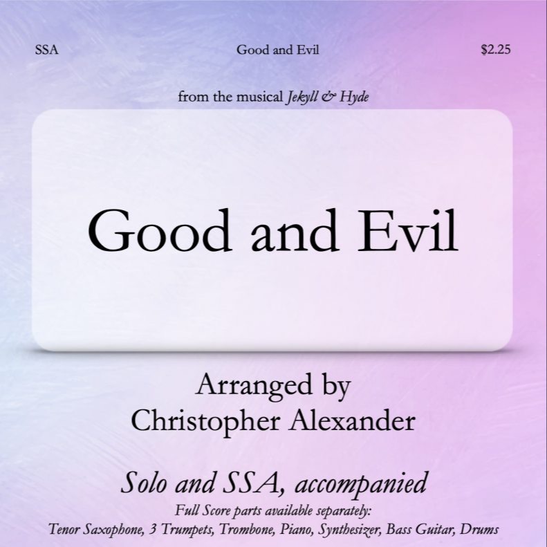 Abdeckung für "Good And Evil (arr. Christopher Alexander)" von Frank Wildhorn