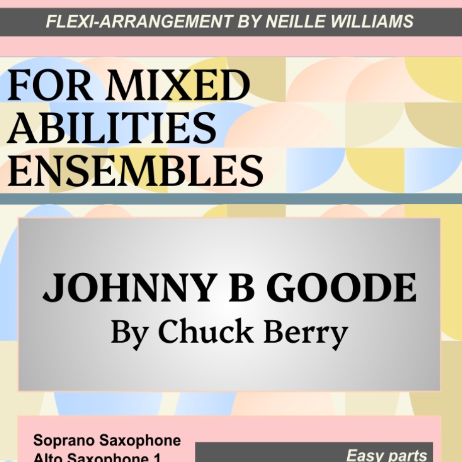 Cover Art for "Johnny B. Goode (arr. Neille Williams)" by Chuck Berry
