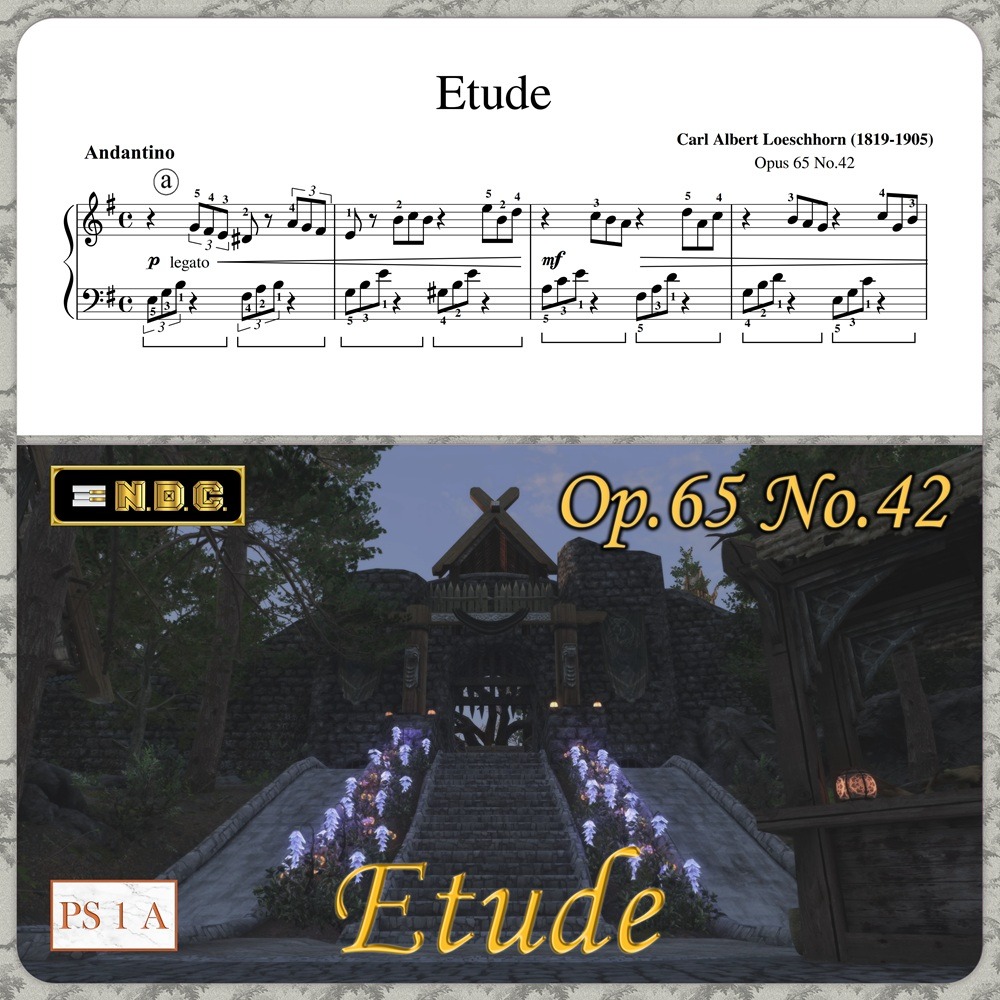 Couverture pour "Etude in E Minor Op.65 No.42 by Carl Albert Loeschhorn (arr. Nikola D. Cirovic)" par Carl Albert Loeschhorn