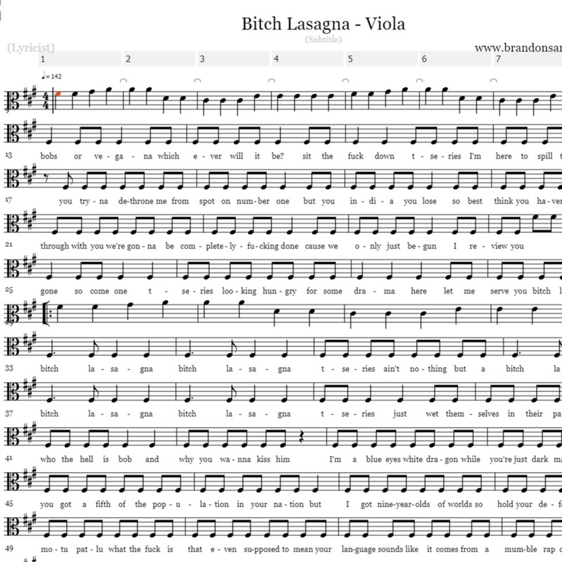 Couverture pour "Bitch Lasagna - Viola" par BSR