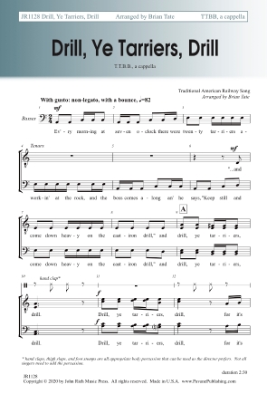 Drill Ye Tarriers Drill Choral Music Download choral music direct