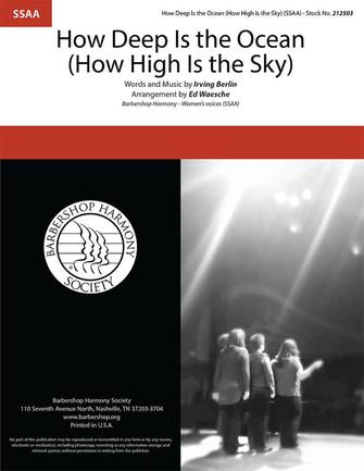 How Deep Is The Ocean (How High Is the Sky) (arr. Rob Hopkins) How Deep Is The Ocean (How High Is the Sky) (arr. Rob Hopkins)