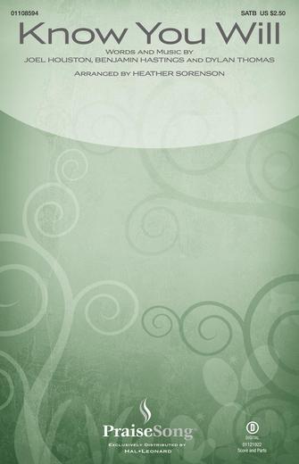 Know You Will (arr. Heather Sorenson) – Cello Know You Will (arr. Heather Sorenson) – Cello