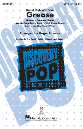 Choral Highlights from Grease Choral Highlights from Grease