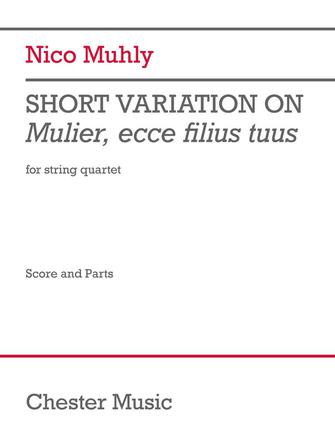 Short Variation on Mulier, ecce filius tuus – Score & Parts Short Variation on Mulier, ecce filius tuus – Score & Parts