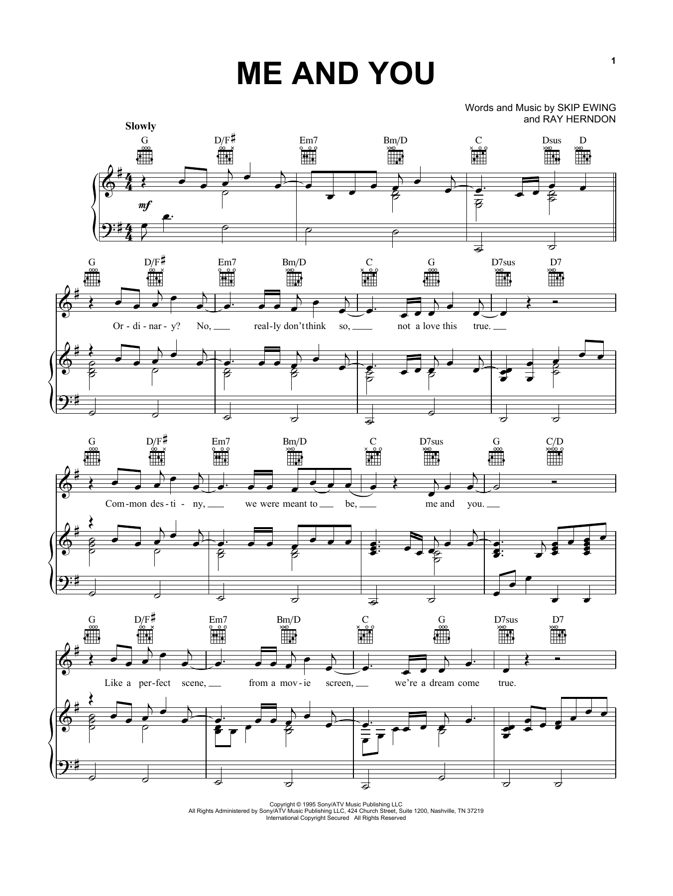 Me And You Guitar Chords