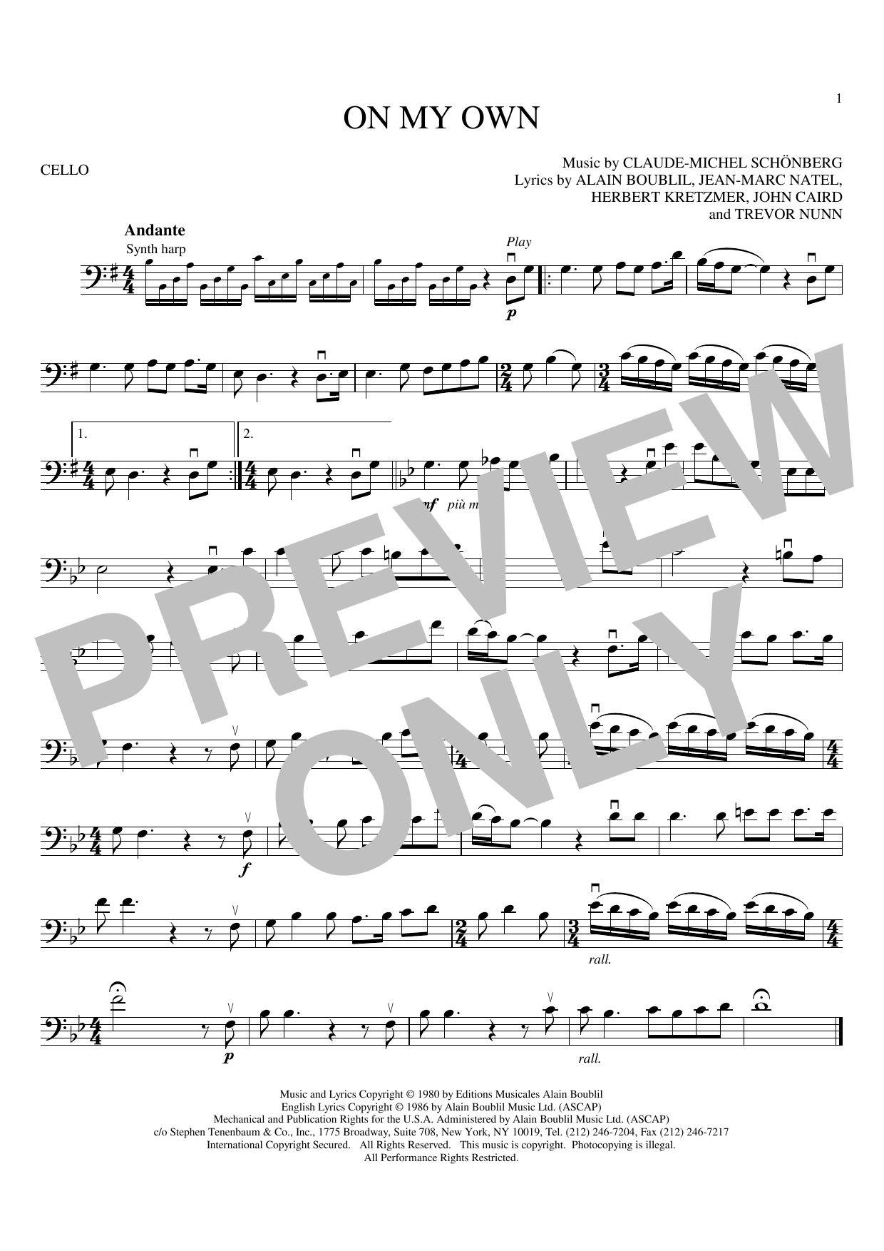 on-my-own-by-claude-michel-schonberg-sheet-music-for-cello-playalong-at