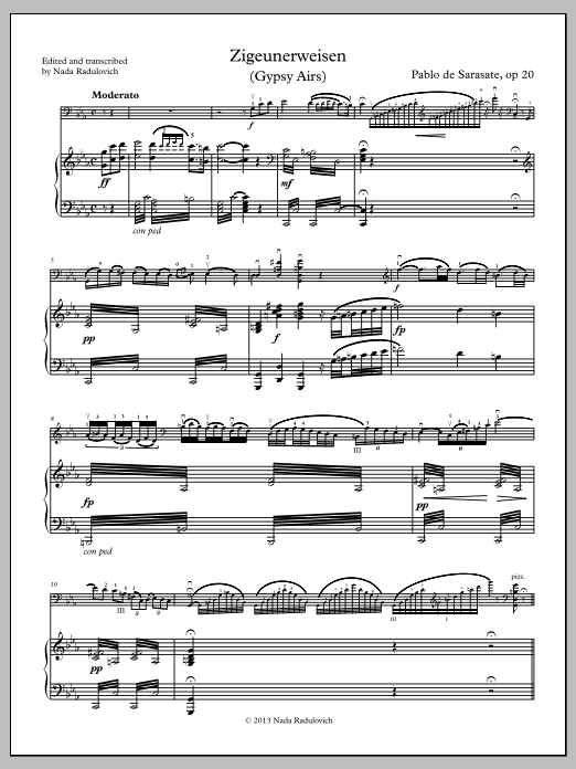Zigeunerweisen - Full Score