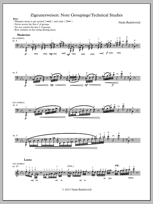 Zigeunerweisen - Violoncello