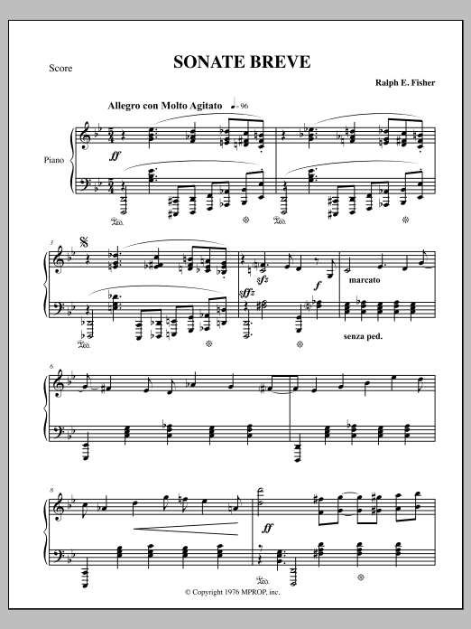 Sonate Bréve: Piano Solo