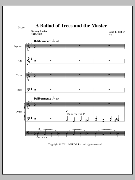 A Ballad of Trees and the Master: Choral Octavo