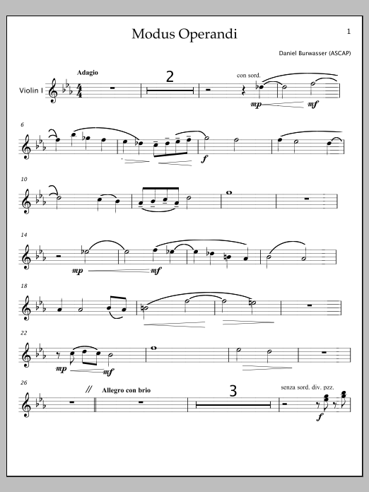 Modus Operandi - Violin