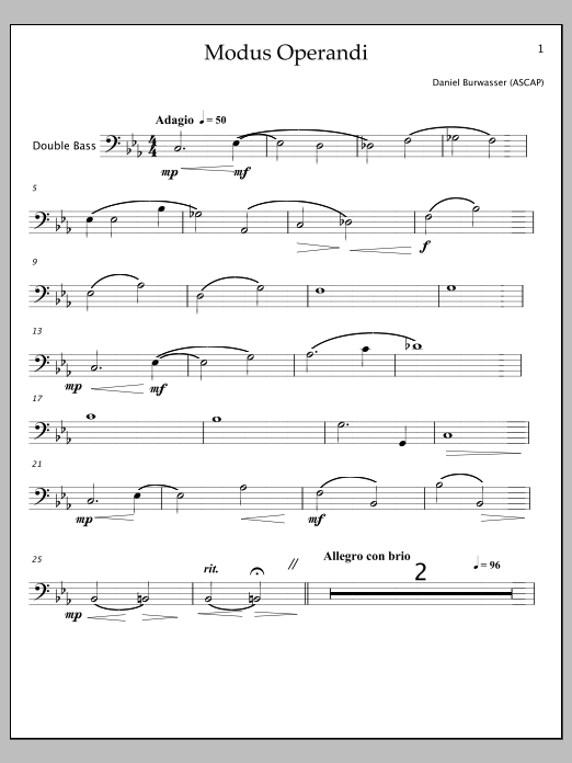Modus Operandi - Contrabass