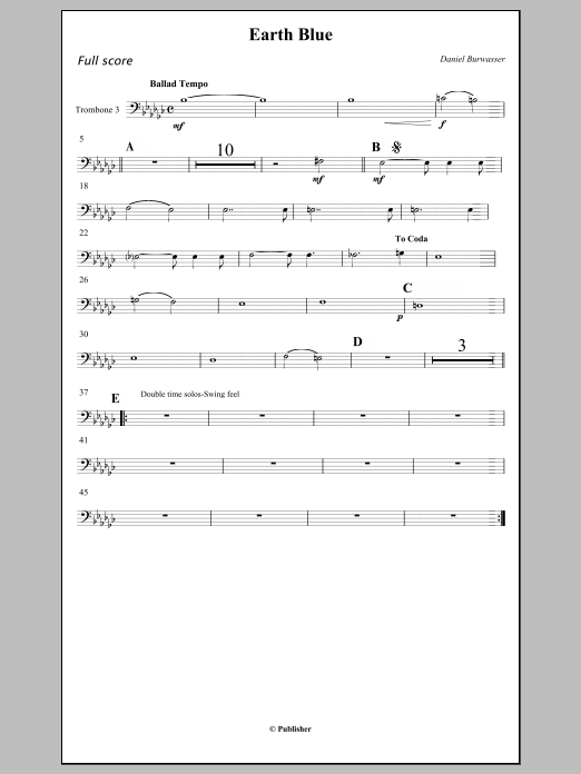 Earth Blue - Trombone