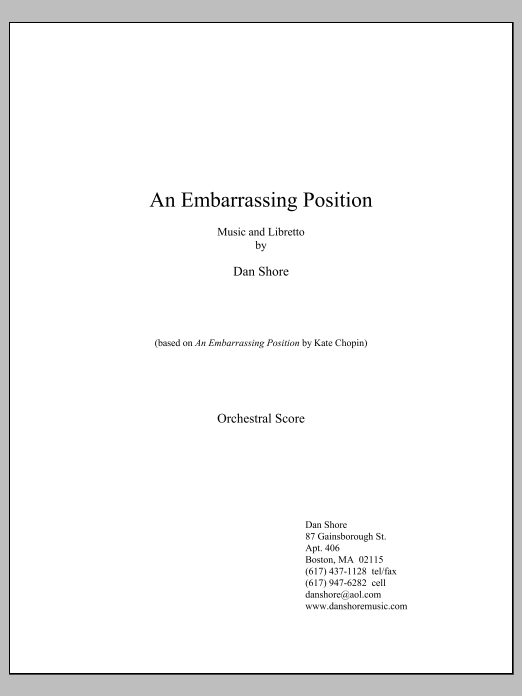 An Embarrassing Position: String Orchestra Conductor Score & Parts