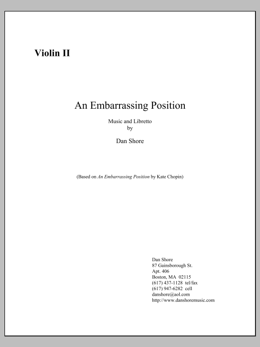 An Embarrassing Position - Violin