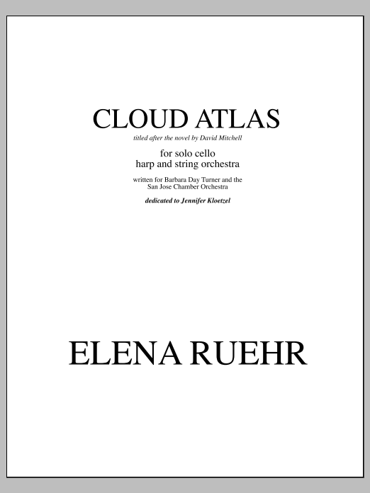 Cloud Atlas: String Orchestra Conductor Score & Parts
