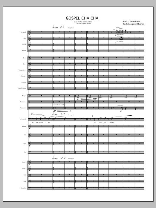 Gospel Cha Cha: String Orchestra Conductor Score & Parts