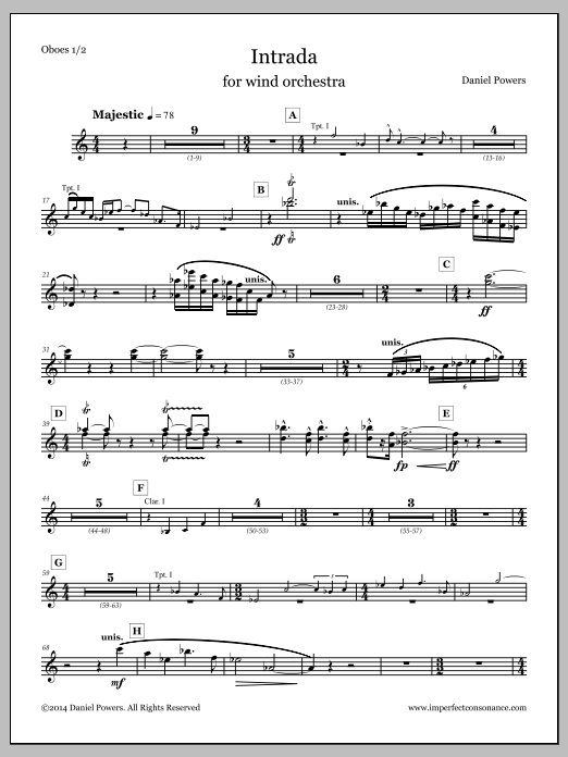 Intrada - Oboe