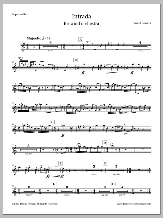 Intrada - Soprano Sax
