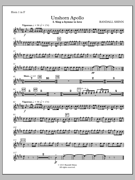 Unshorn Apollo - F Horn