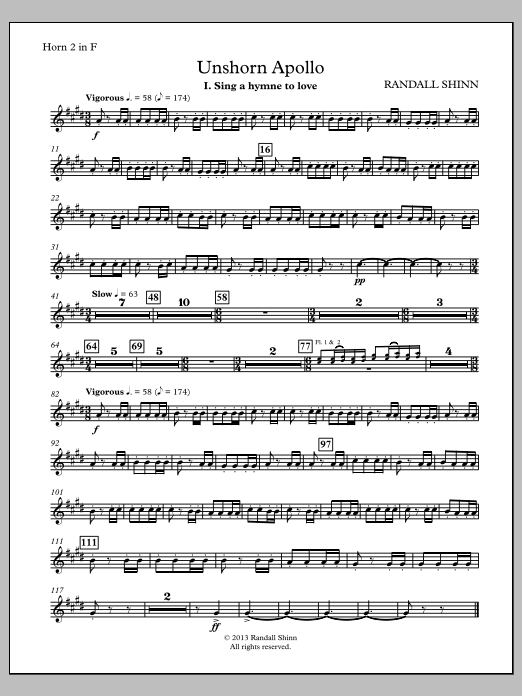 Unshorn Apollo - F Horn