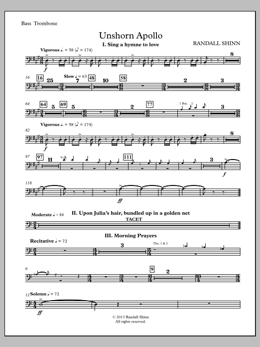 Unshorn Apollo - Trombone