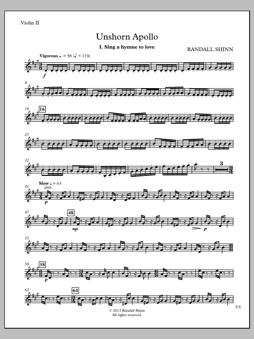 Unshorn Apollo - Violin