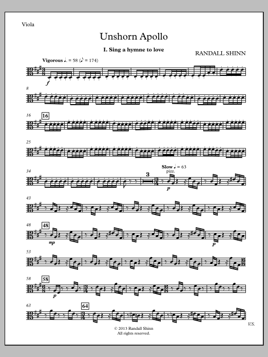 Unshorn Apollo - Viola