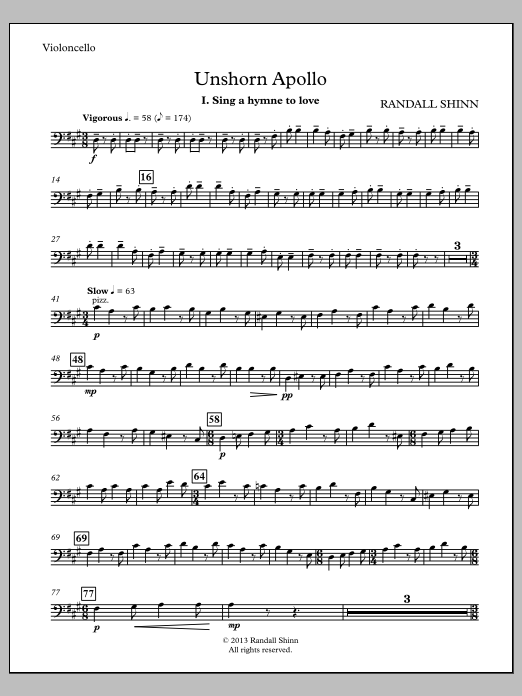 Unshorn Apollo - Violoncello