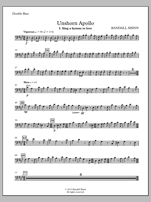 Unshorn Apollo - Contrabass