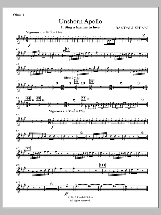 Unshorn Apollo - Oboe