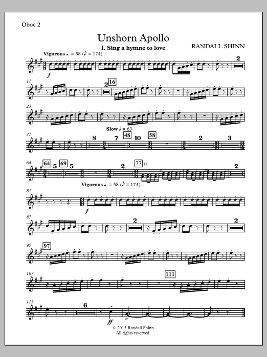 Unshorn Apollo - Oboe