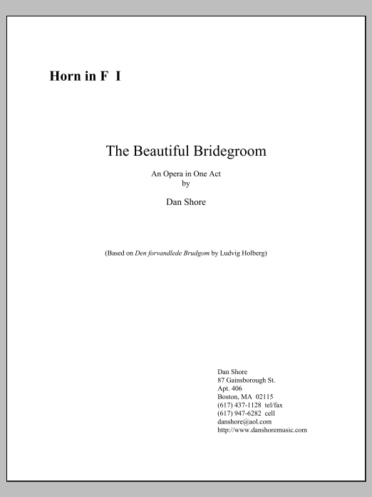 The Beautiful Bridegroom - F Horn