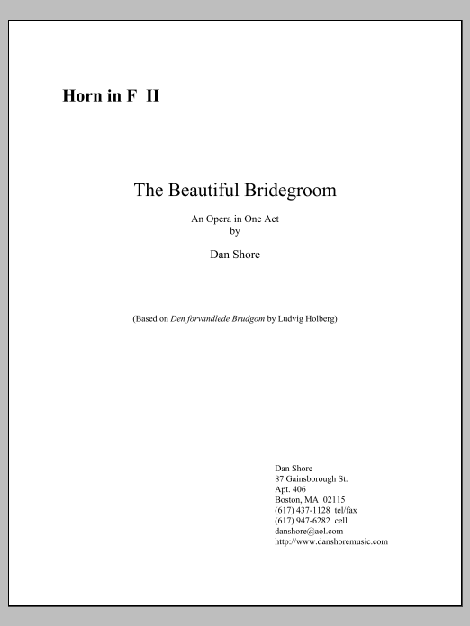The Beautiful Bridegroom - F Horn