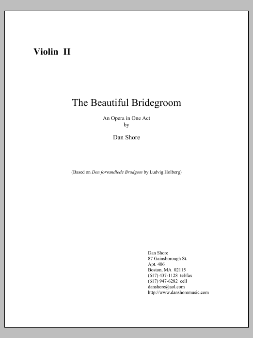The Beautiful Bridegroom - Violin