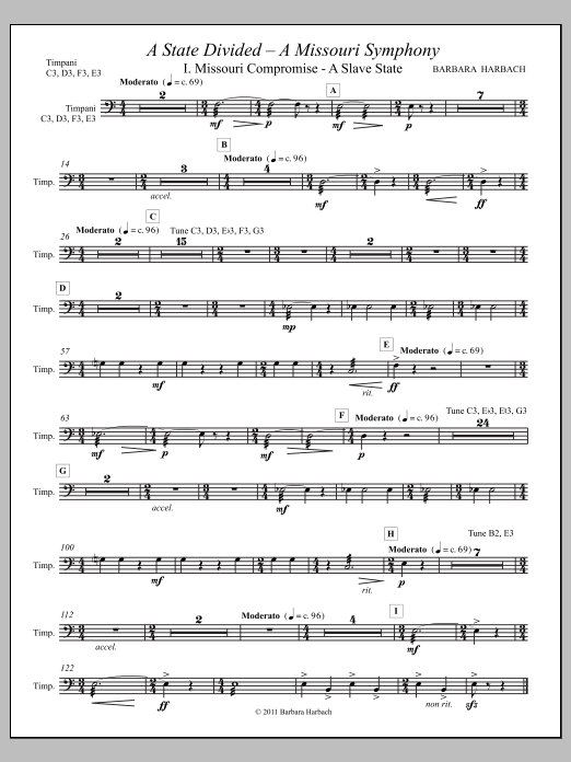 A State Divided - a Missouri Symphony - Timpani