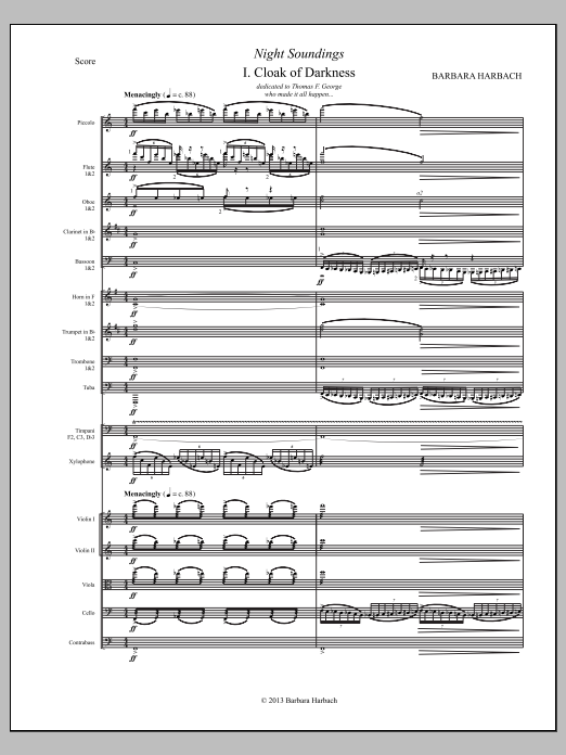 Night Soundings for Orchestra: Full Orchestra Conductor Score & Parts