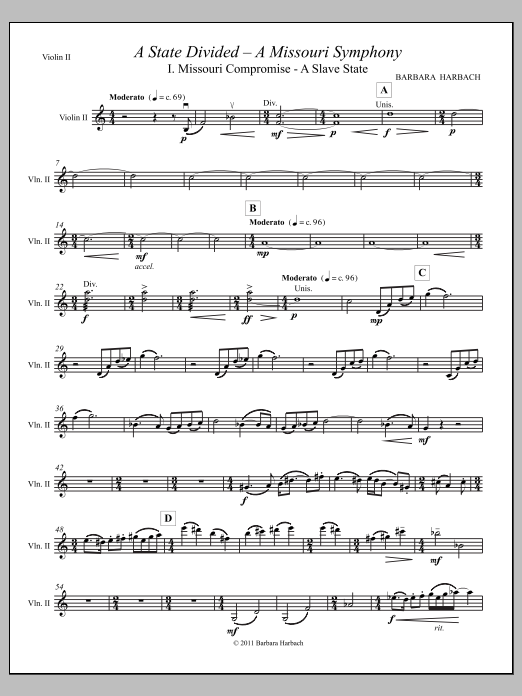 A State Divided - a Missouri Symphony - Violin