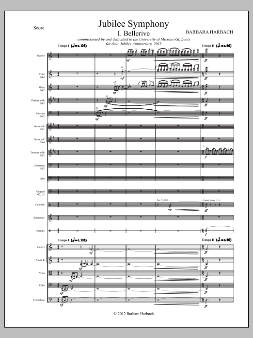 Jubilee Symphony: Full Orchestra Conductor Score & Parts