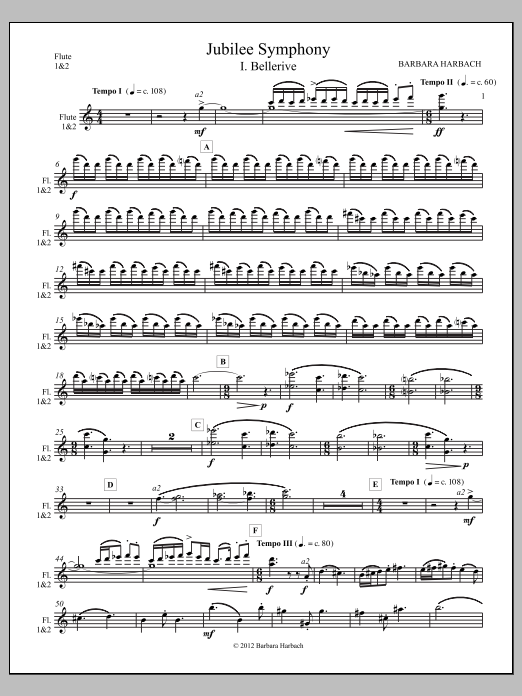 Jubilee Symphony - Flute