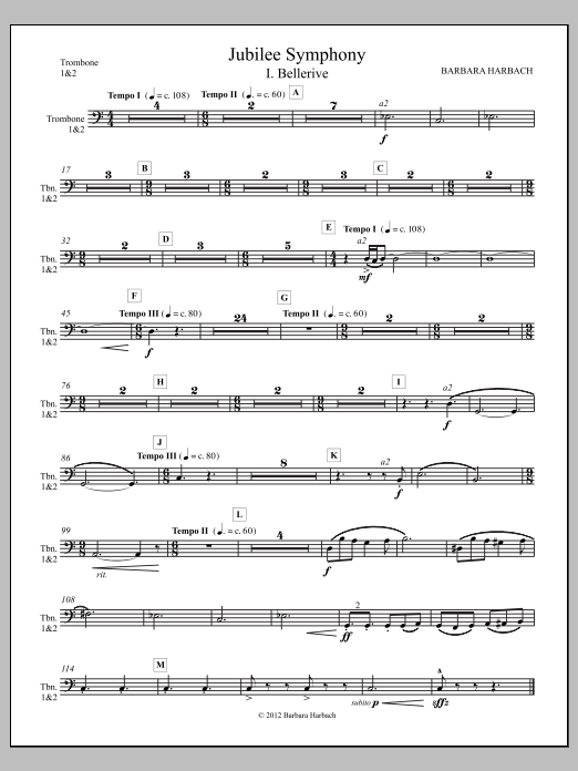Jubilee Symphony - Trombone